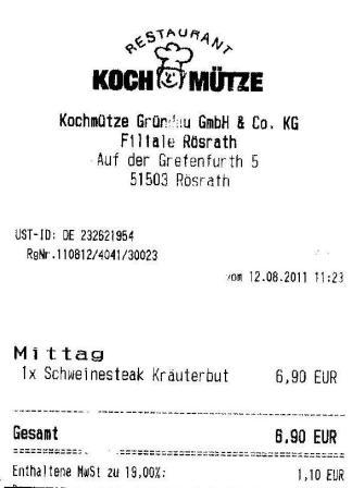 ngmv Hffner Kochmtze Restaurant